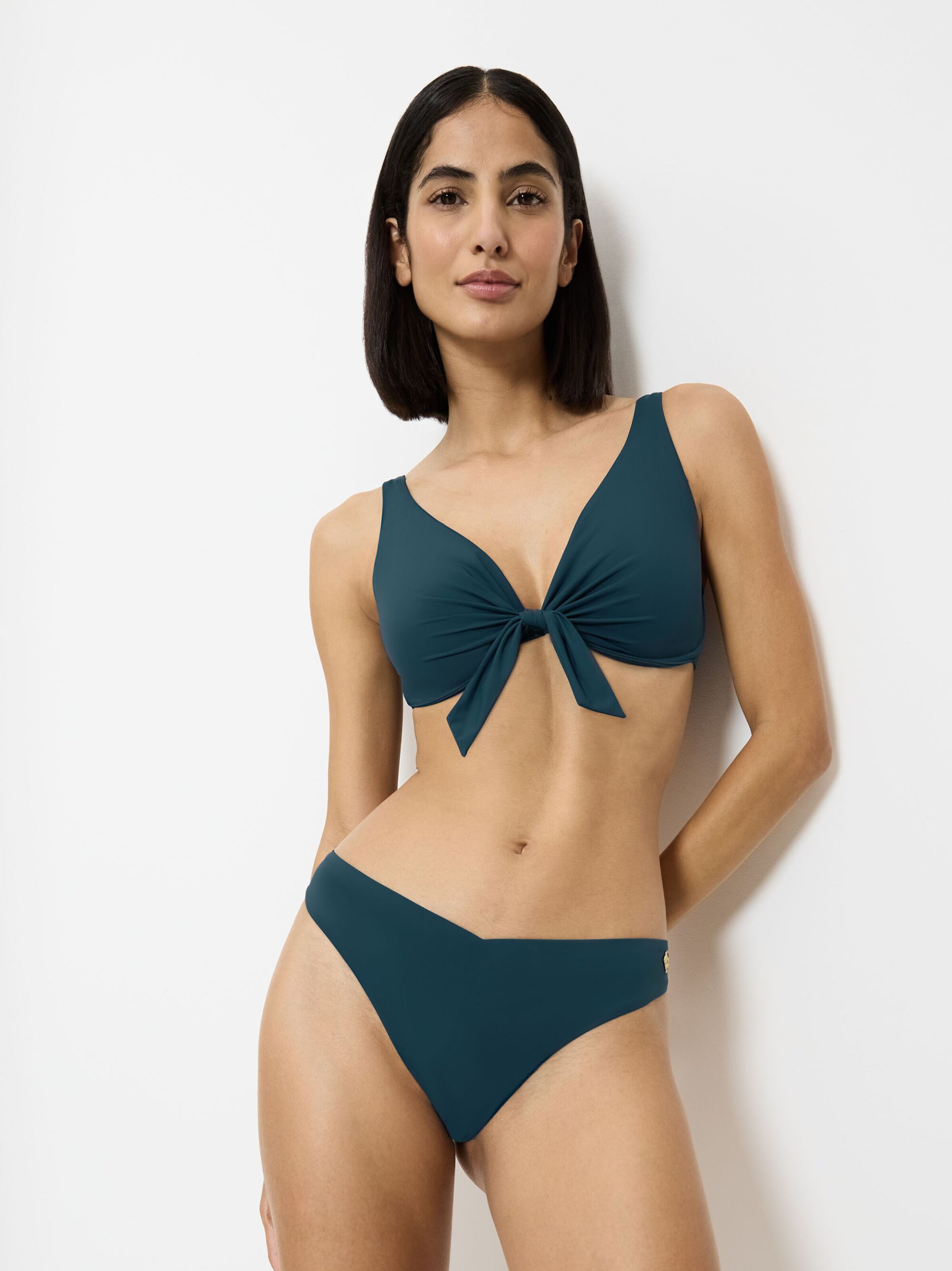 TRIUMPH Triangle Bikini Top ' Summer Twist ' in Green