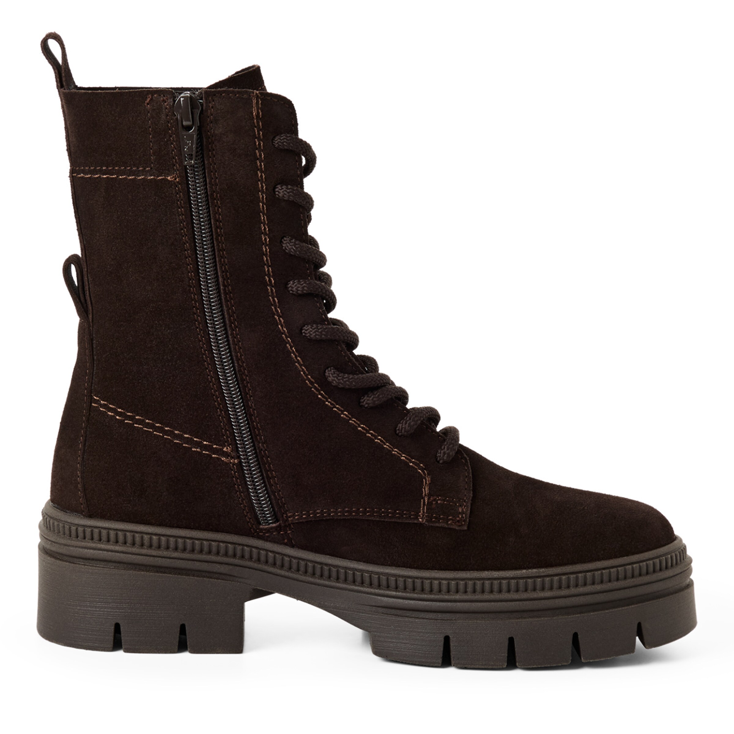 Bottines à lacets Tamaris en marron