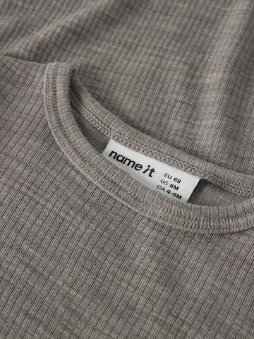 NAME IT - Macacão/Body 'NBNWAX' em cinzento