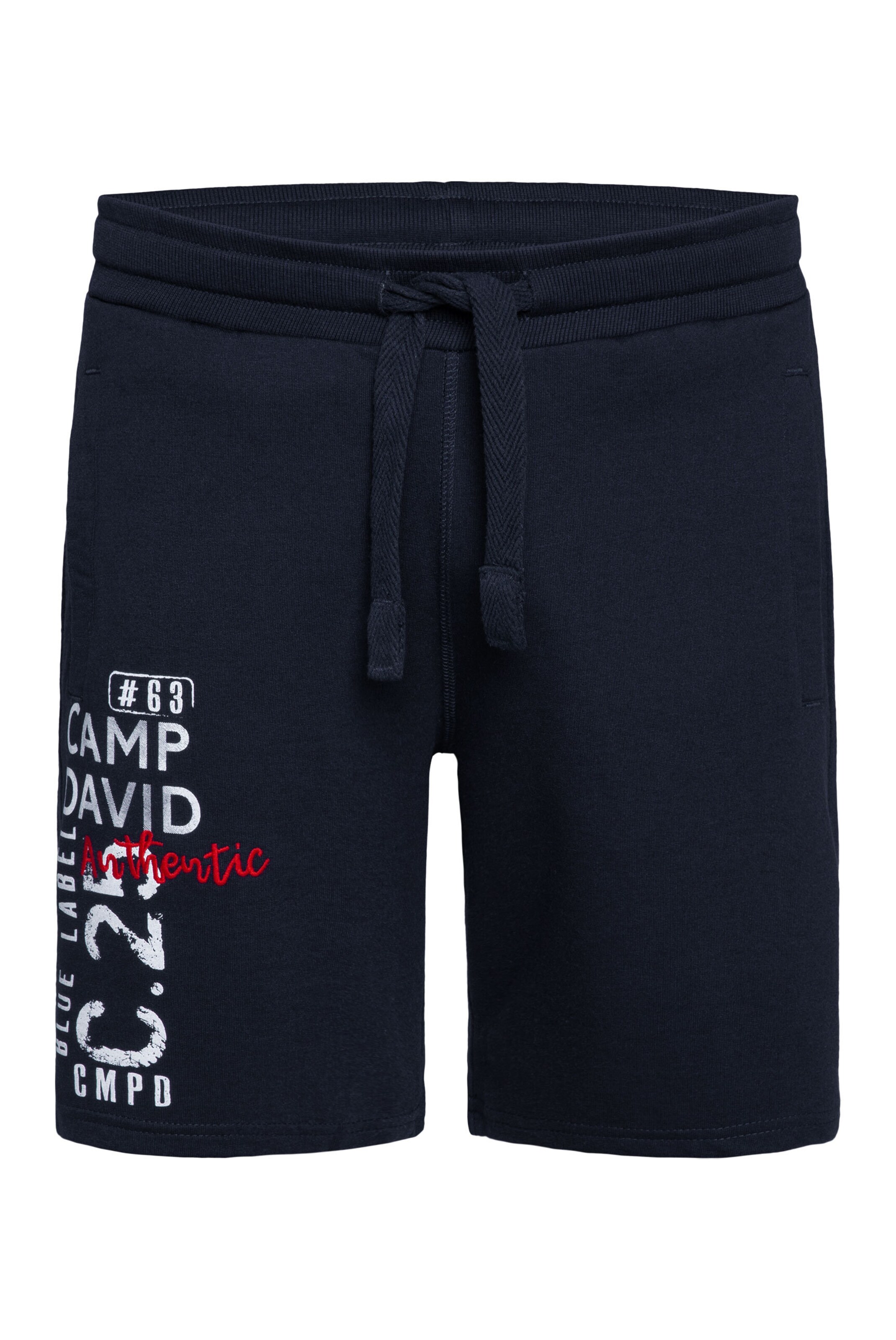CAMP DAVID Hose in 31-32 in navy / feuerrot / weiß, Produktansicht