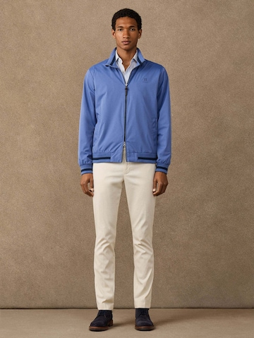 Hackett London Zip-Up Hoodie in Blue