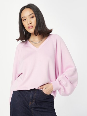 MSCH COPENHAGEN Sweatshirt 'Nelina' i lila: framsida