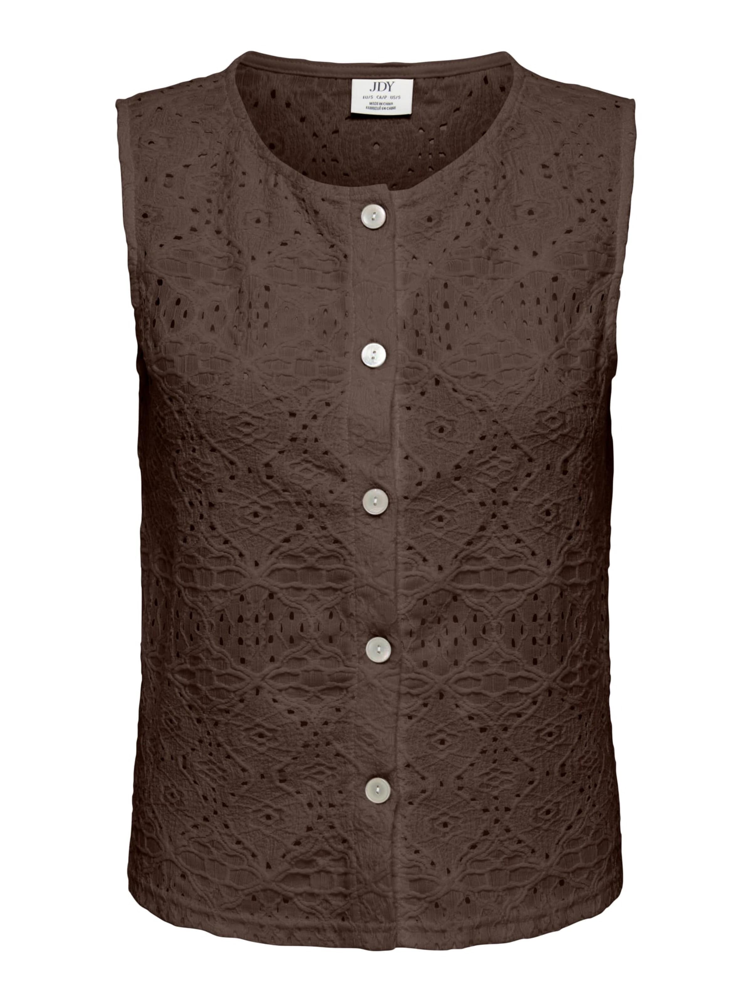 Jaqueline de Yong Bodywarmer in Bruin: voorkant