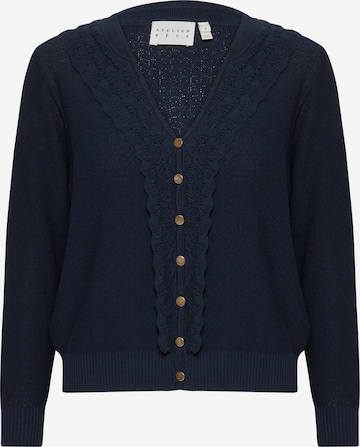 Atelier Rêve Knit Cardigan in Blue: front