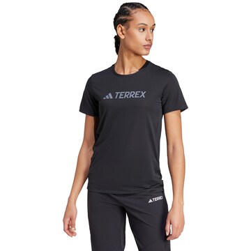 ADIDAS TERREX Funktionsshirt in Schwarz: predná strana