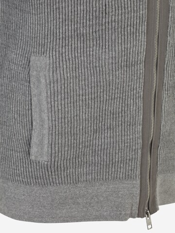 s.Oliver Men Big Sizes Knit Cardigan in Grey
