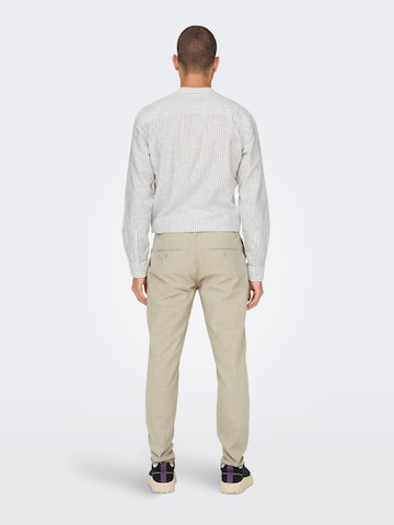 Only & Sons Regular Chino Pants 'Mark' in Beige