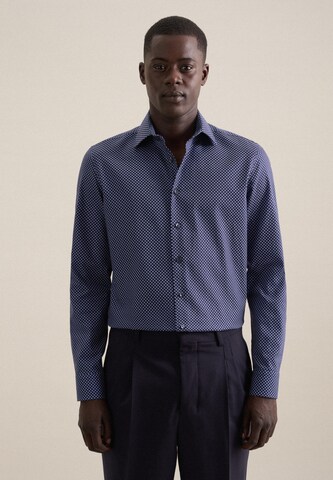 SEIDENSTICKER Slim fit Business Shirt in Blue: front