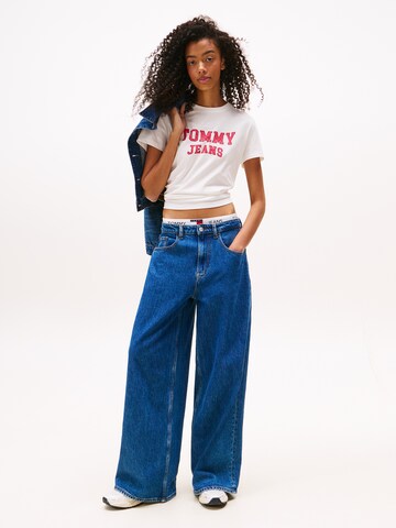 Tricou 'VARSITY' de la Tommy Jeans pe alb