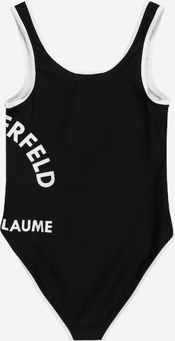Karl Lagerfeld Jednodielne plavky - Čierna