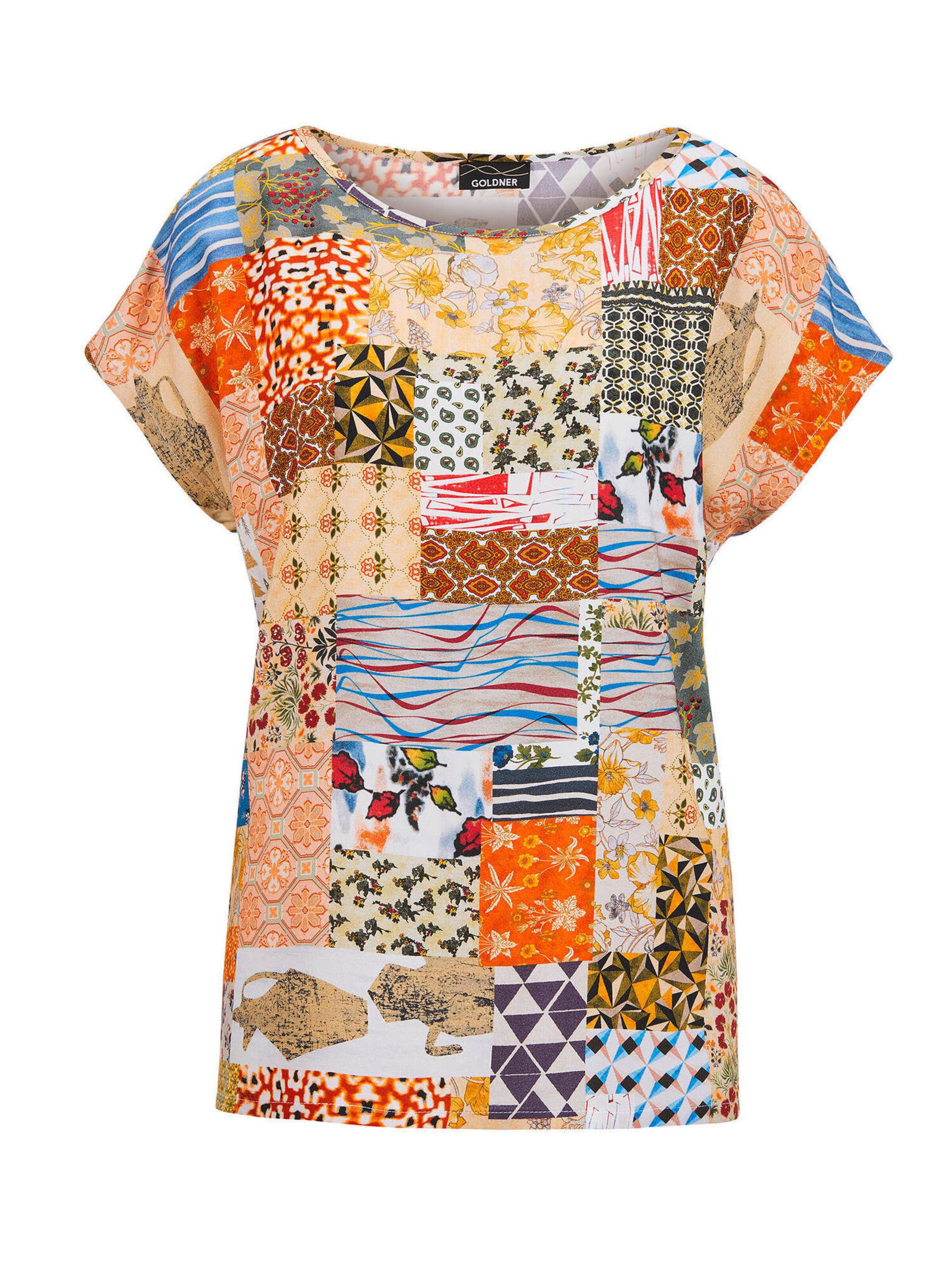 Goldner Chemisier en bleu / jaune / violet / orange, Vue avec produit