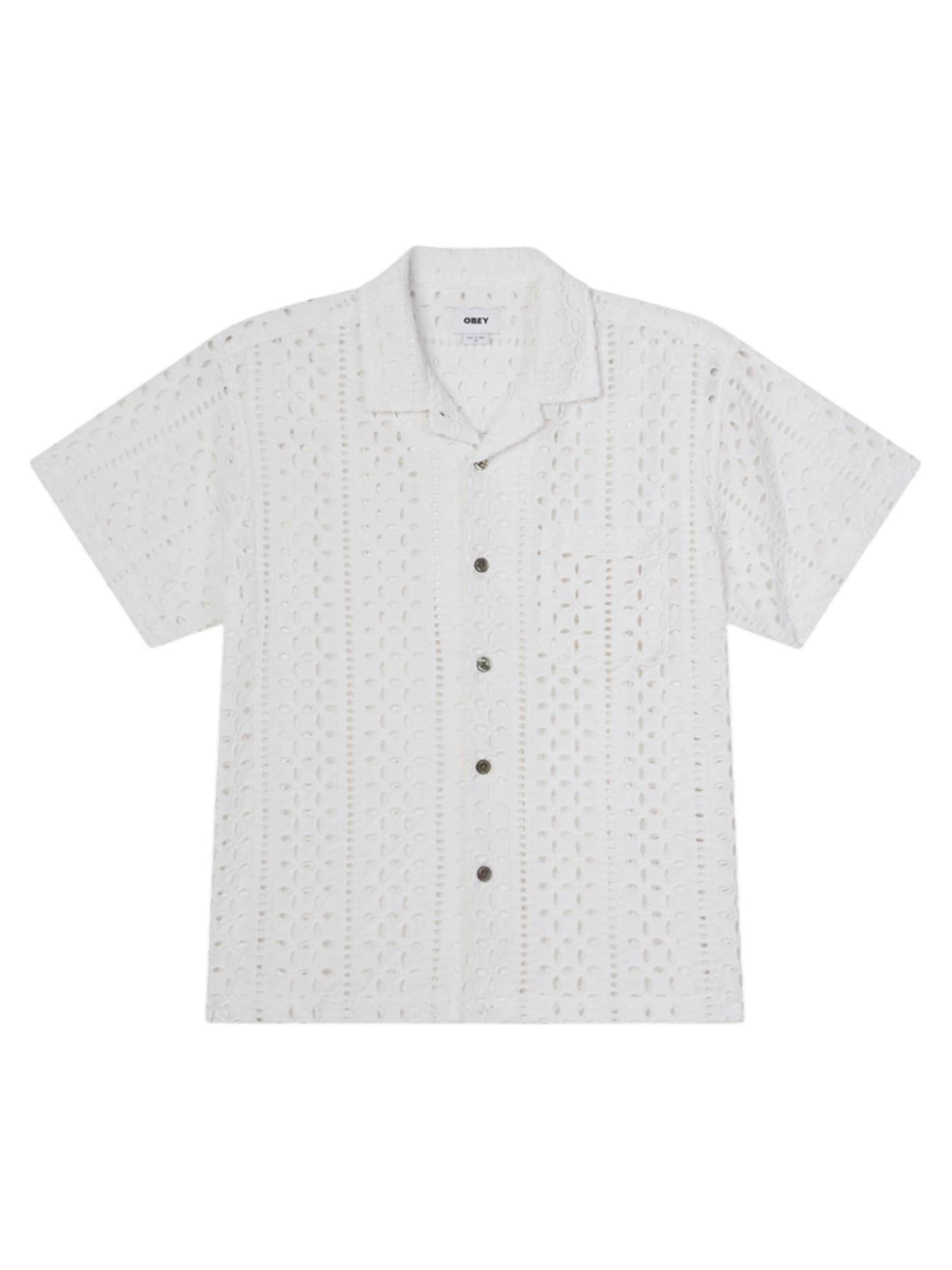 Regular fit Camicia di Obey in bianco: frontale