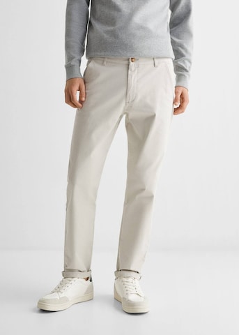 MANGO TEEN Slim fit Pants 'Chinow' in Grey: front