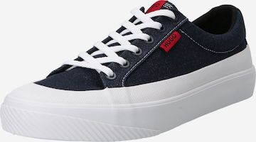 HUGO Red Sneakers laag 'Dyer_Tenn_Dn' in Blauw: voorkant