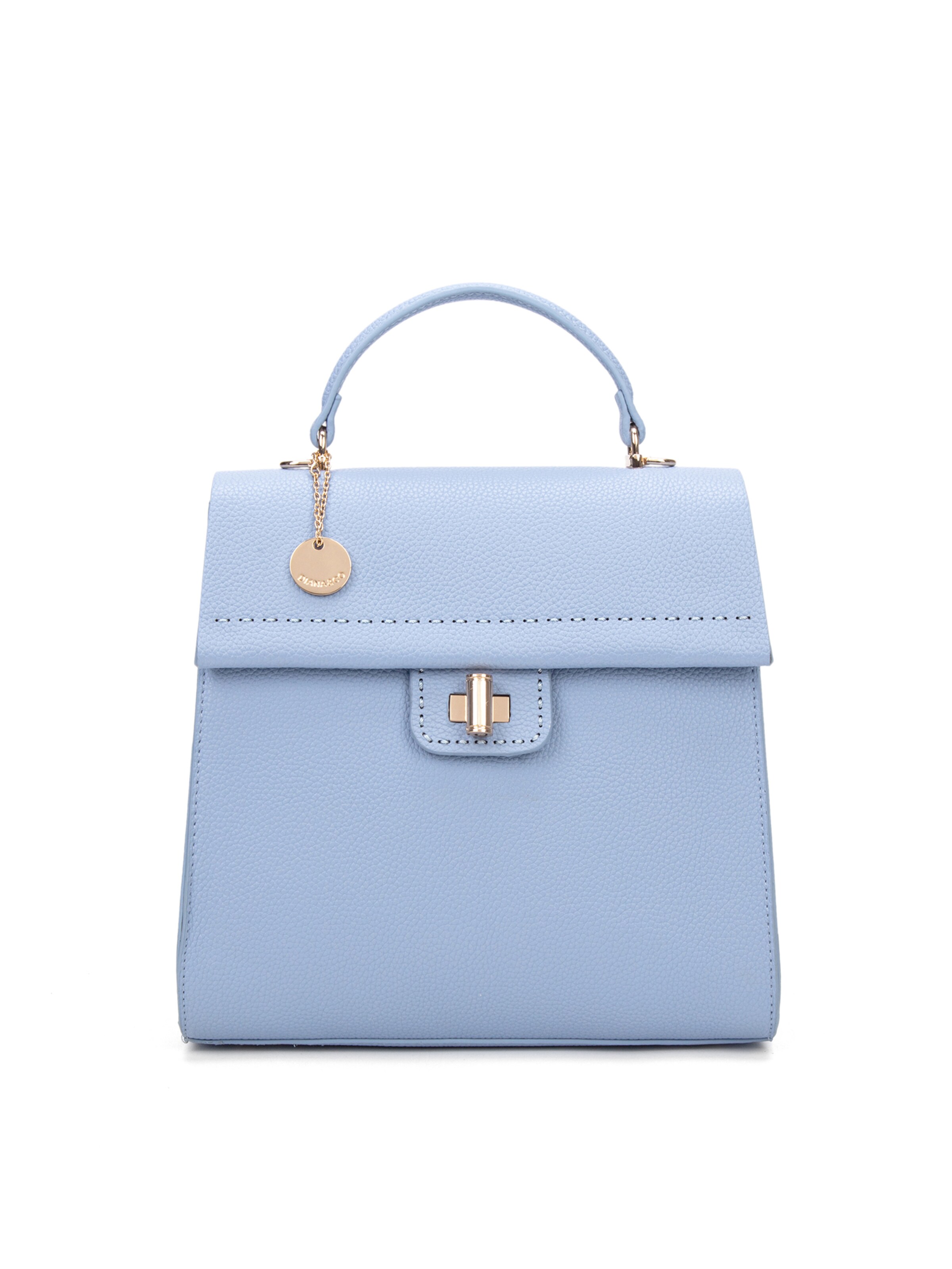 Zaino 'Zaino Donna Vegan Leather Diana & Co Firenze - Chiusura Girello Tracolla Regolabile' di Diana&Co. in blu: frontale