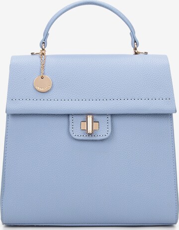 Zaino 'Zaino Donna Vegan Leather Diana & Co Firenze - Chiusura Girello Tracolla Regolabile' di Diana&Co. in blu: frontale