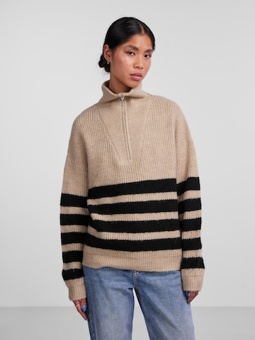 PIECES Sweter 'BROOKS' w kolorze beżowy