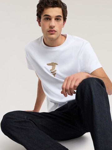 Maglia trikot di Trussardi in bianco
