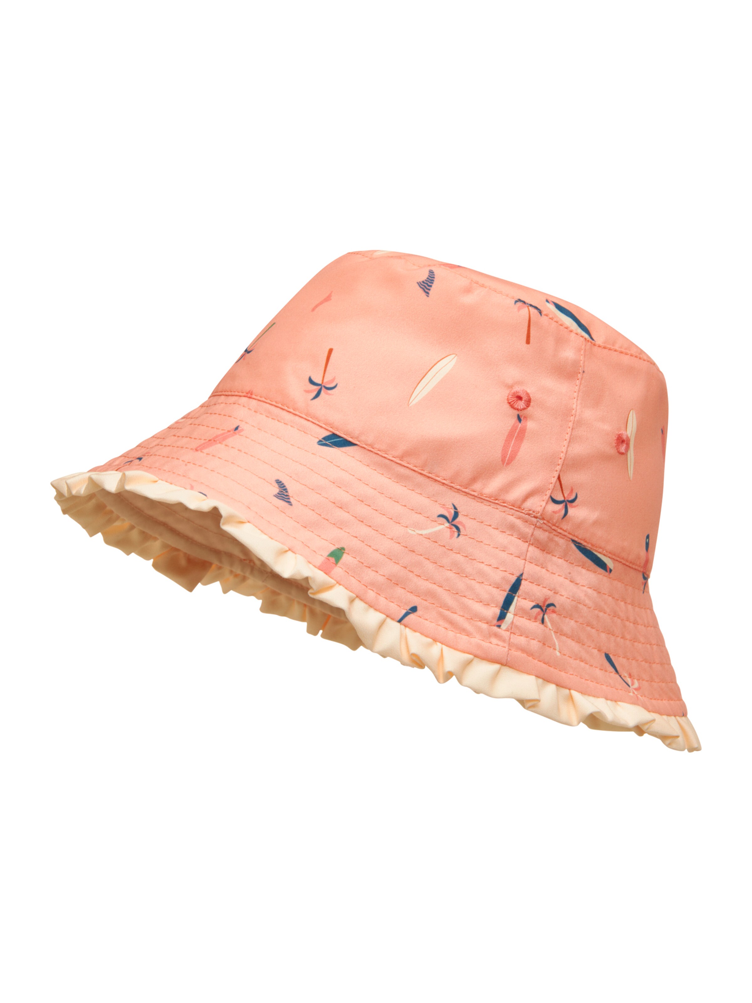 PLAYSHOES Müts 'Surfbrett Palme', värv roosa