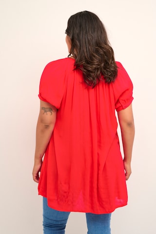 KAFFE CURVE Tunic 'Cami' in Red