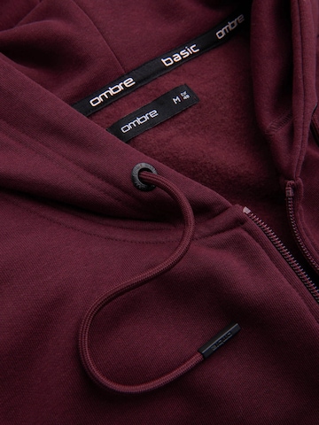 Ombre Sweatvest 'OM-SSBZ-0160' in Rood