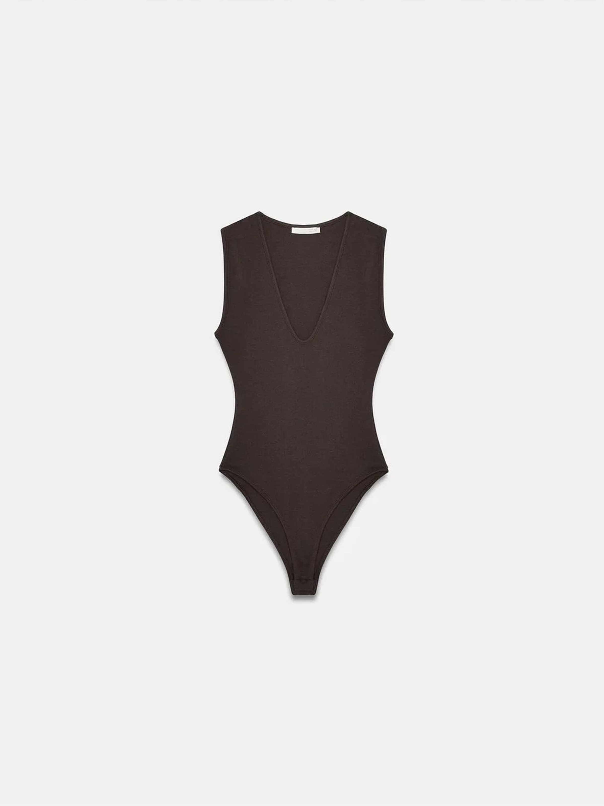 Dilvin Blouse body in Zwart: voorkant