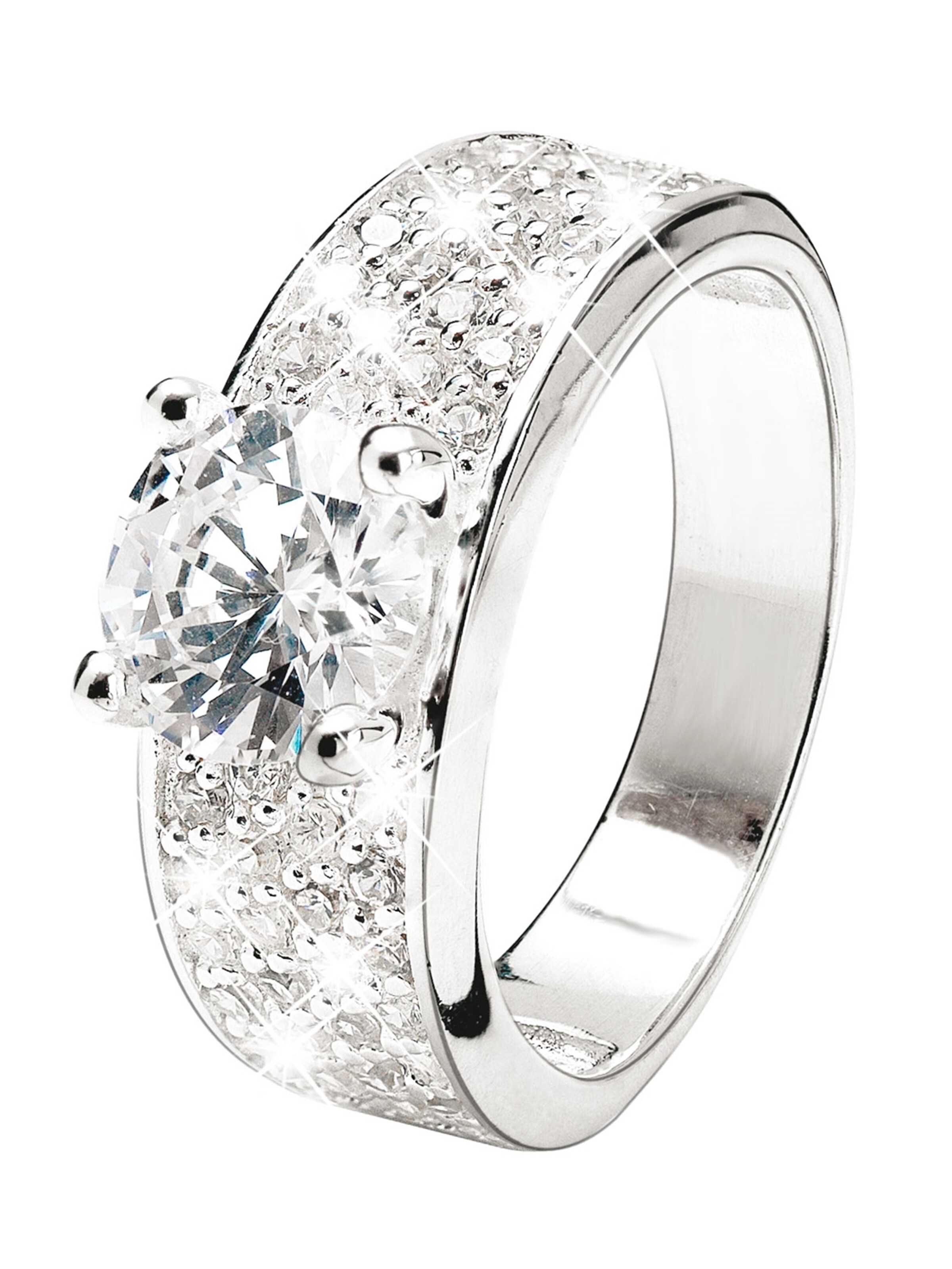Lucardi Ring in Silver: front