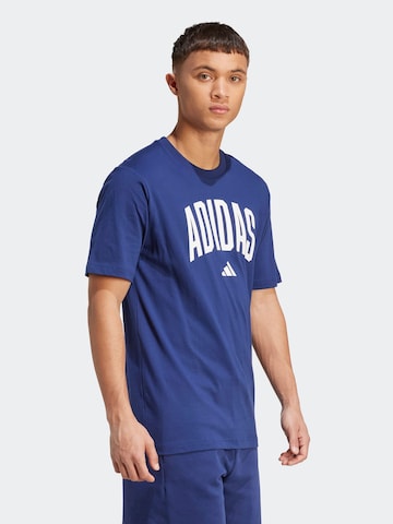 T-Shirt fonctionnel 'Collegiate Lineage' ADIDAS SPORTSWEAR en bleu : devant