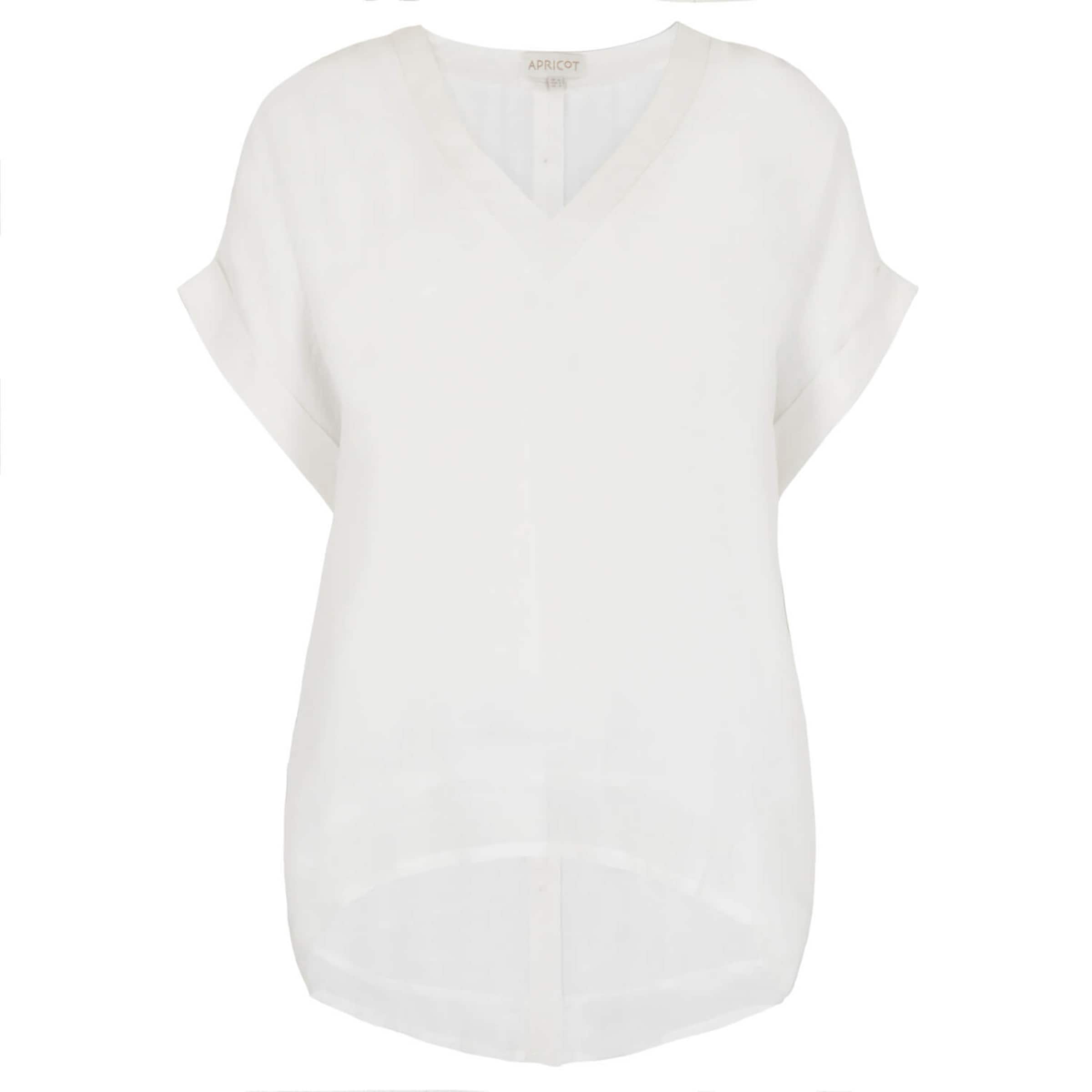 T-shirt oversize 'Slub' Apricot en beige : devant