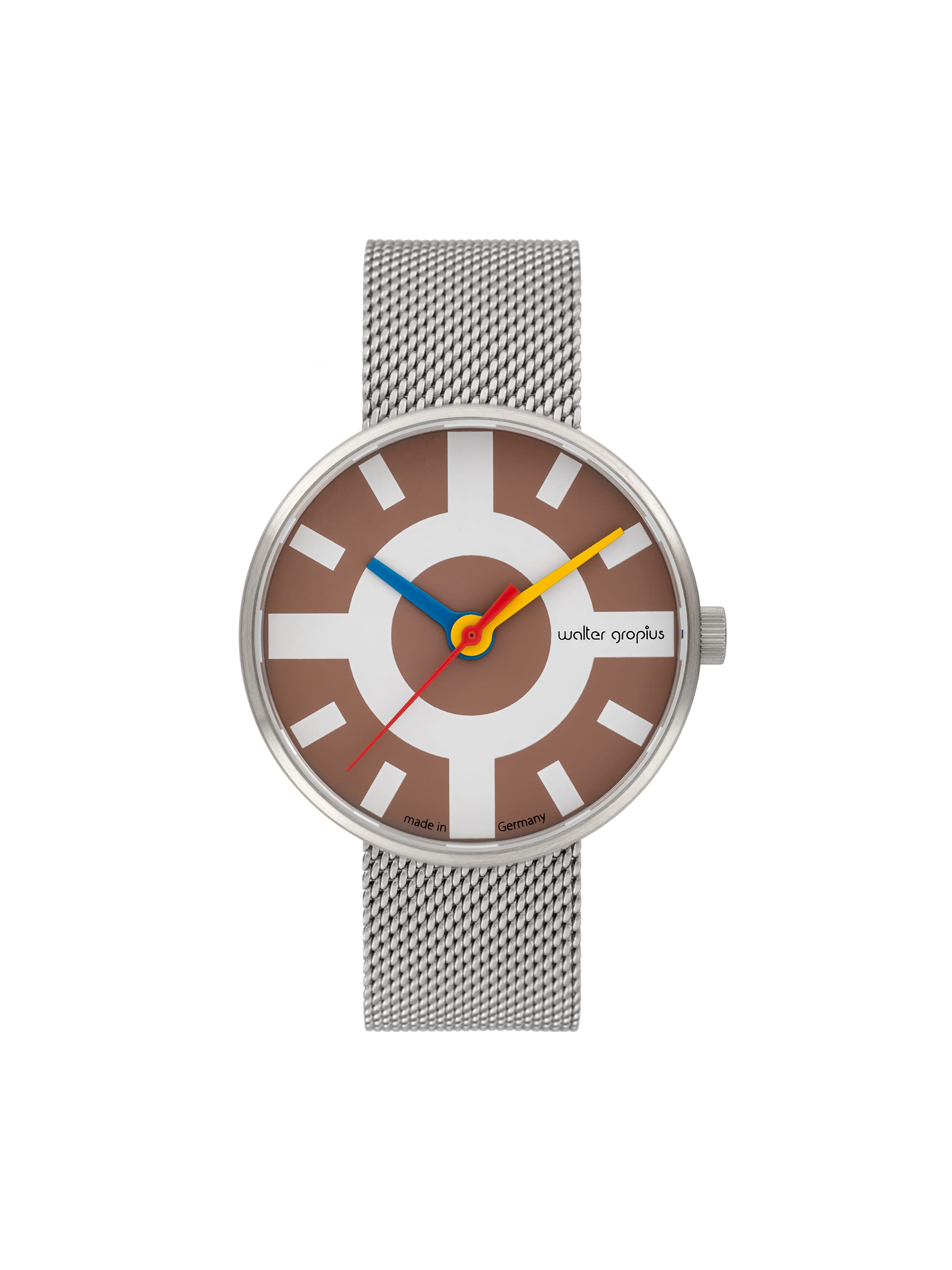 WALTER GROPIUS Analog Watch 'CROSSWAY' in Silver: front