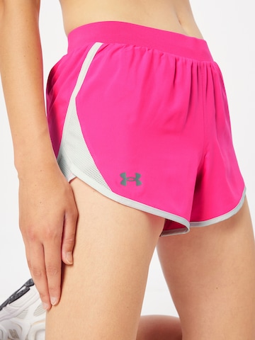 UNDER ARMOUR Skinny Παντελόνι φόρμας 'Fly By 2.0' σε ροζ