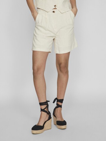 Regular Pantalon à pince VILA en beige
