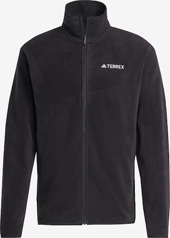 ADIDAS TERREX - Chaqueta polar funcional 'Multi Full-Zip Fleece' en negro: frente
