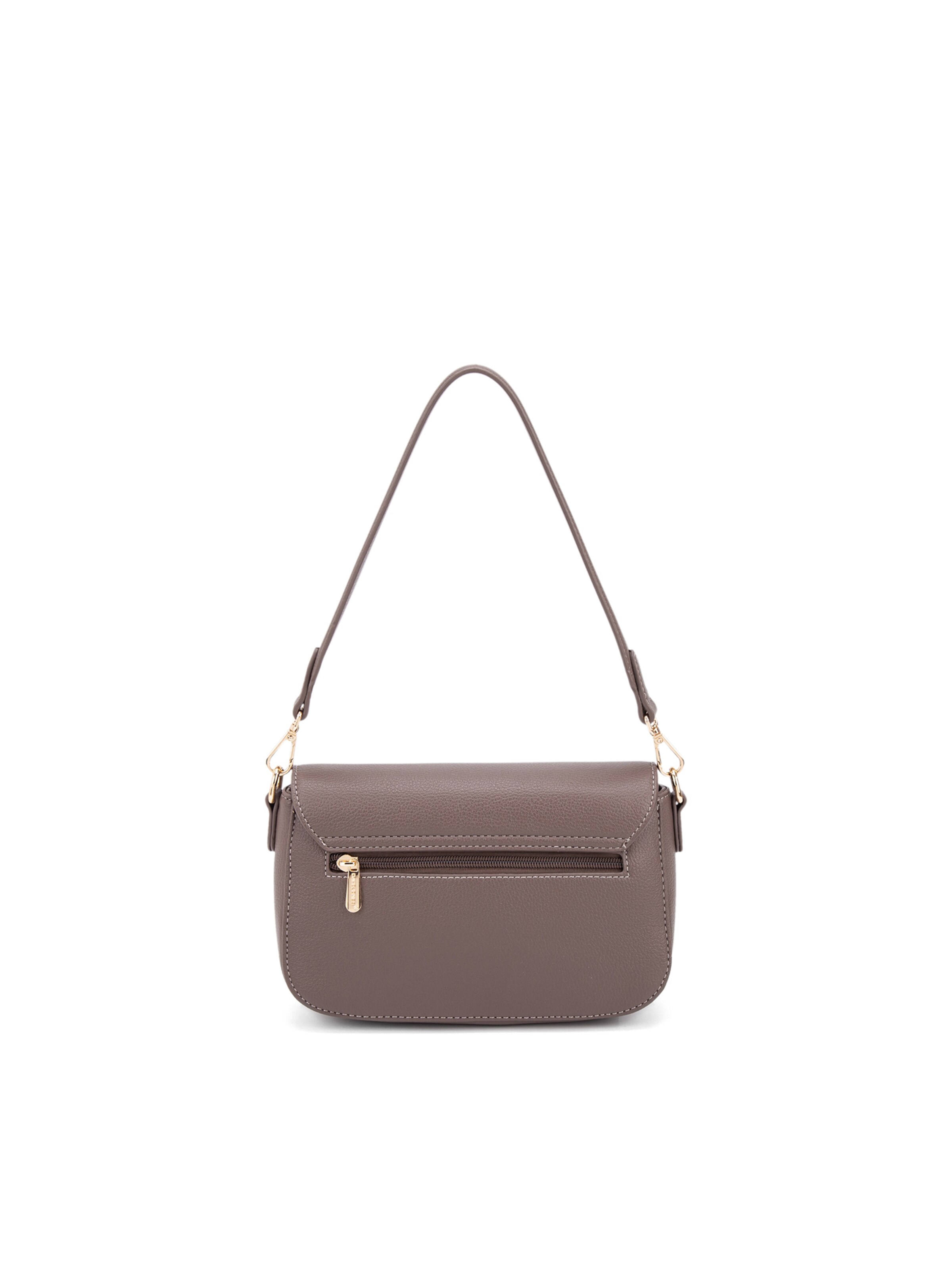 Borsa a spalla 'Borsa a spalla Celestia Elite pelle vegana PU - Chiusura zip' di David Jones in marrone