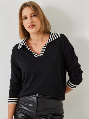 Bianco Lucci - Pullover em preto: frente