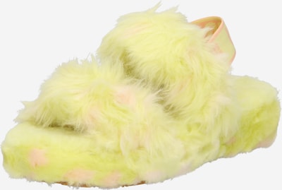 UGG Pantoufle en jaune, Vue avec produit