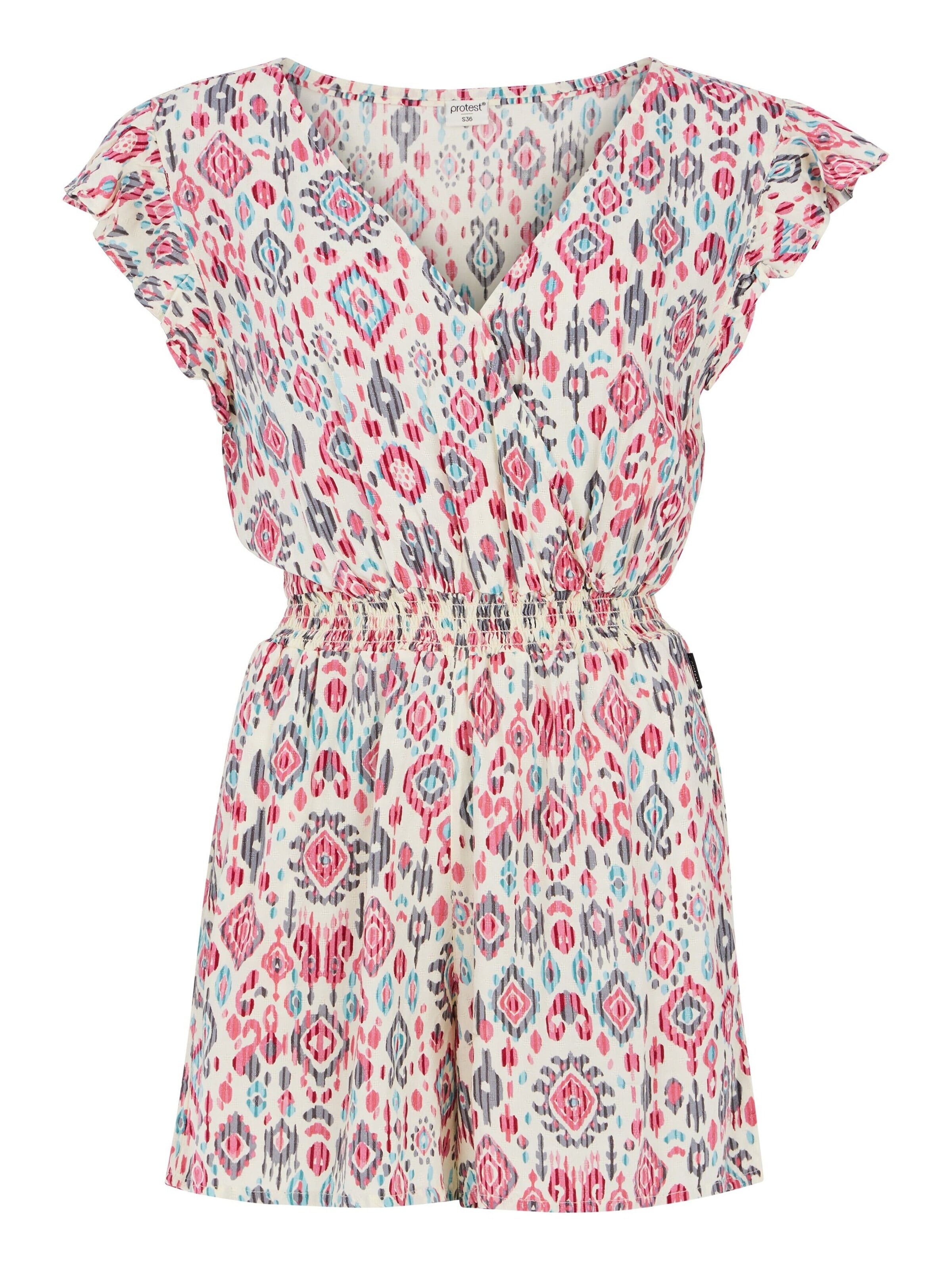 PROTEST Jumpsuit 'PRTTOSKA' in Wit: voorkant