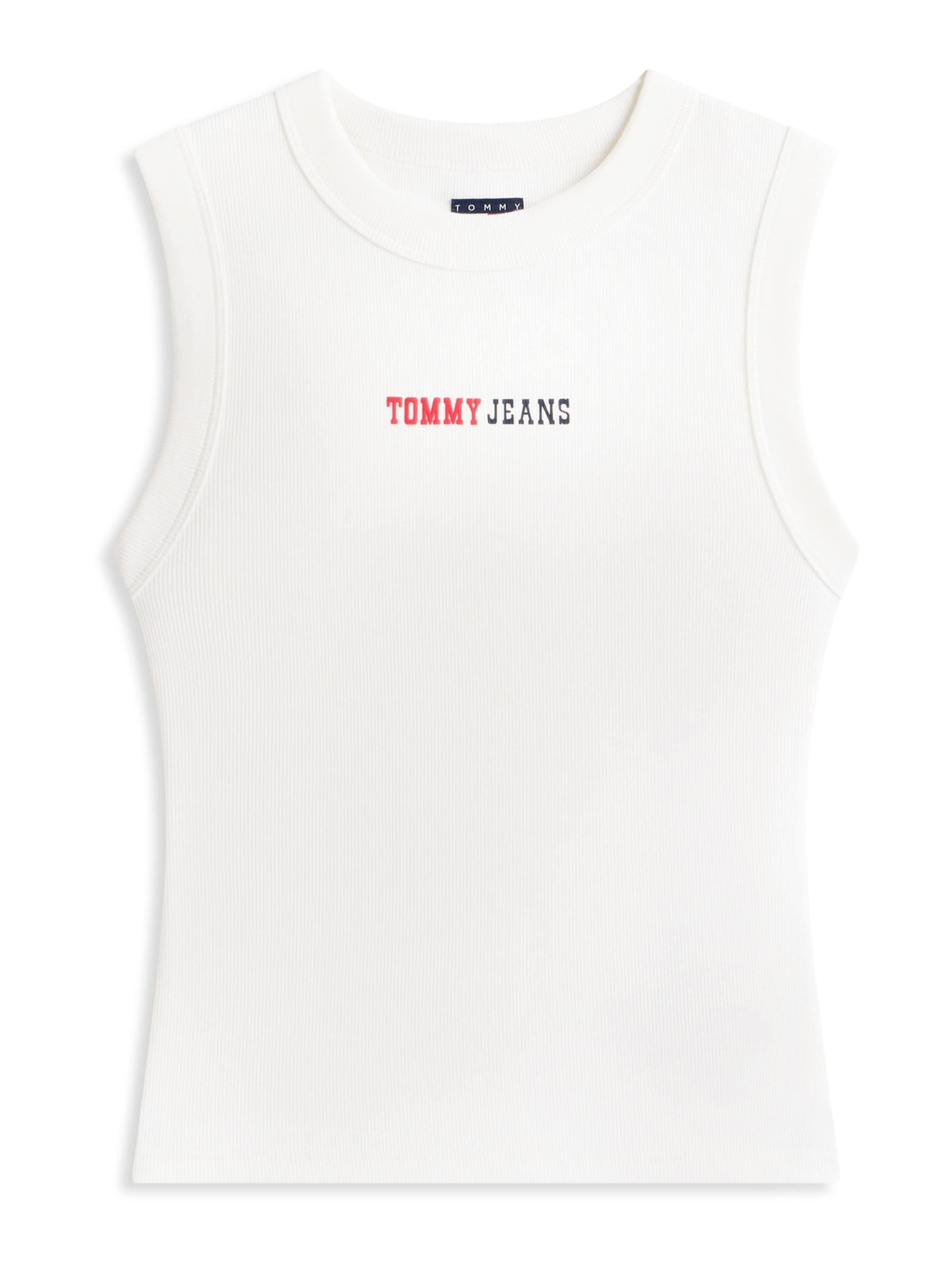 Tommy Jeans Τοπ 'ESS' σε λευκό: μπροστά