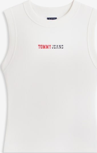 Tommy Jeans Top 'ESS' u crvena / crna / bijela, Pregled proizvoda