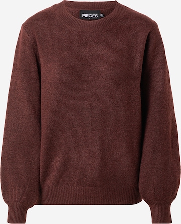 PIECES Sweater 'PERLA' in Red: front