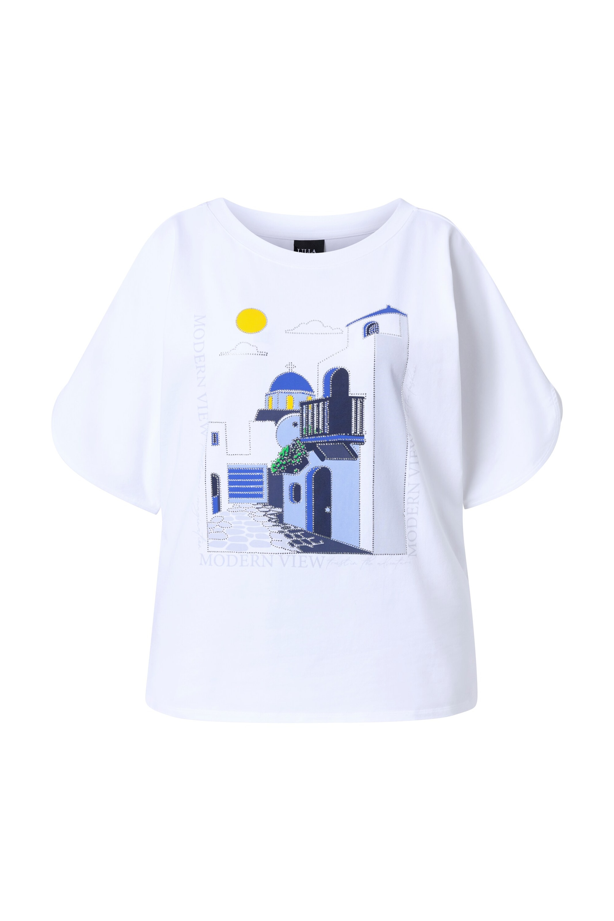 Ulla Popken Oversized shirt in White: front