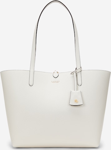 Cabas Lauren Ralph Lauren en blanc : devant