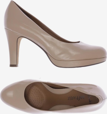 CLARKS High Heels & Pumps in 39,5 in Beige: front