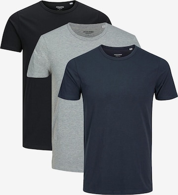 JACK & JONES Shirt 'Basic' in Grey: front