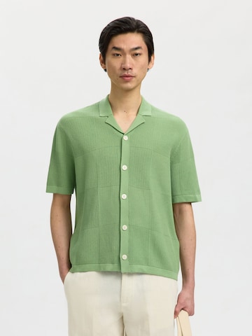 SELECTED - Camiseta en verde: frente