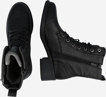 MUSTANG Lace-Up Ankle Boots in Black