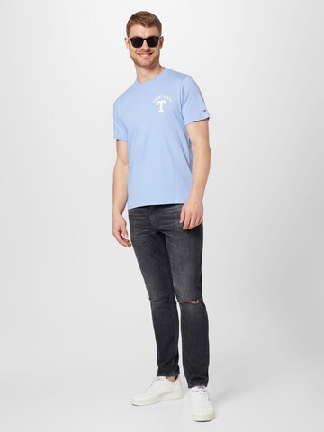 Tommy Jeans Тениска 'Letterman' в синьо
