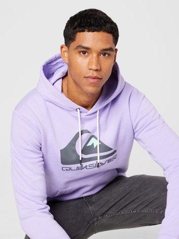 QUIKSILVER Athletic Sweatshirt in Purple