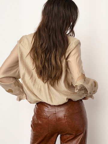 co'couture - Camisa ' DelinCC ' em bege