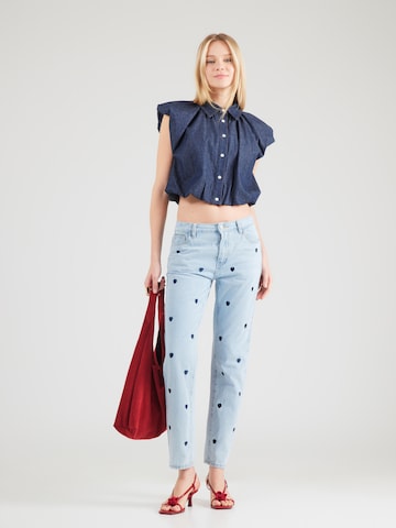 ABOUT YOU Štandardný strih Džínsy 'Celia' - Modrá